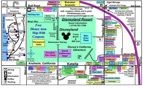 Disneyland Area Hotels Map | Living Room Design 2020