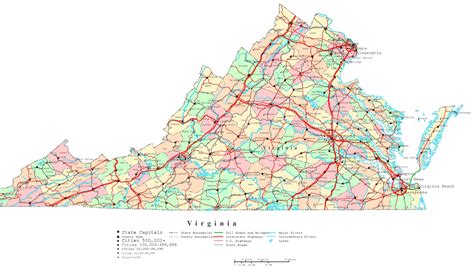 Printable Map Of Virginia Counties