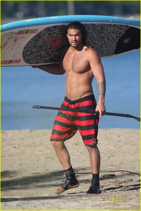 Jason Momoa: Shirtless Beach Six Pack!: Photo 2579089 | Jason Momoa, Shirtless Photos | Just ...