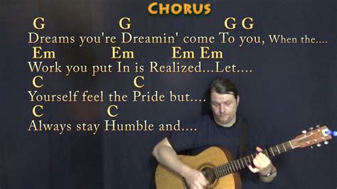 Humble And Kind (Tim McGraw) Guitar Lesson Chord Chart with Chords/Lyrics - Capo 4th Chords ...