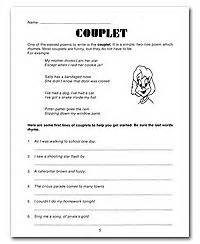 Write Rhyming Couplets | Worksheets, Activities and School