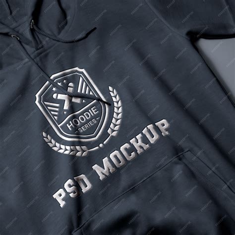 Premium PSD | Hoodie with embossed effect logo mock-up