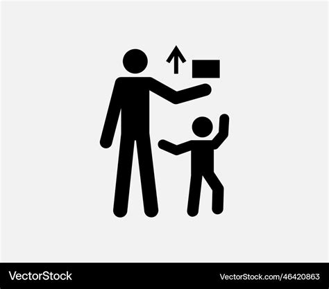 Keep out of reach children icon Royalty Free Vector Image