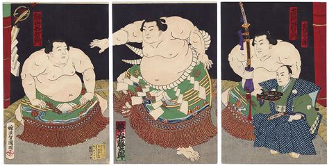 Fuji Arts Japanese Prints - Sumo Ring Entering Ceremony, 1884 by ...