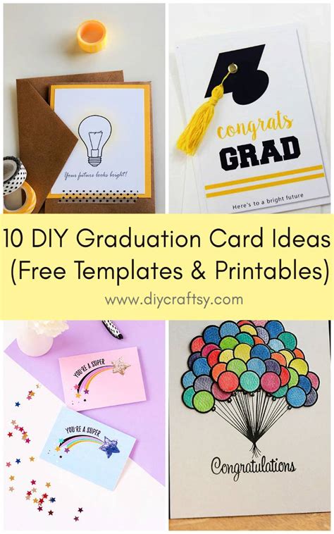 10 DIY Graduation Card Ideas (Free Templates & Printables)