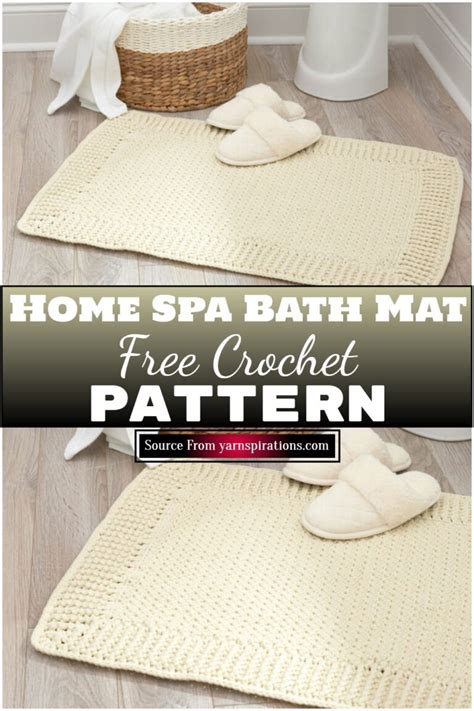 14 Free Crochet Bath Mat Patterns For Your Bathroom