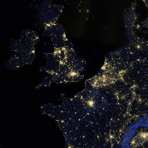 Britain from Space at Night - Anglotopia.net