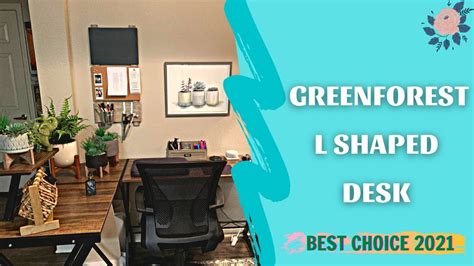 GreenForest L Shaped Desk 58” Review & How To Install | Best Seller L Shaped Desk - YouTube