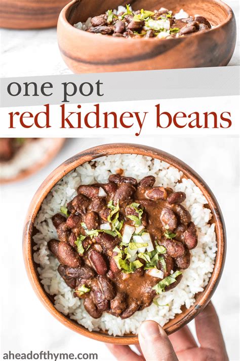 One Pot Red Kidney Beans | Ricetta