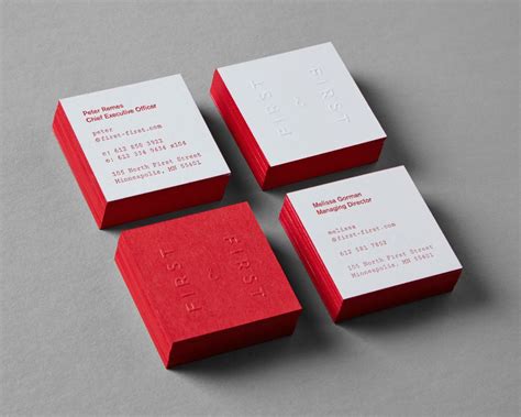 Noted: New Logo and Identity for First &First by Fellow | Square business cards design, Business ...