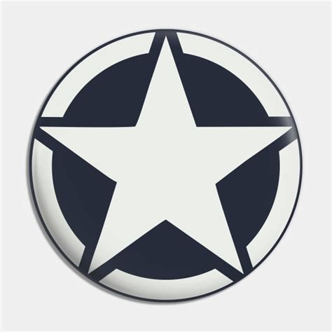 WW2 US Army logo (white star in a circle) - Us Army - Pin | TeePublic