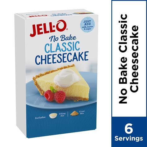 Jell-O No Bake Classic Cheesecake Dessert Mix, 11.1 oz Box - Walmart.com - Walmart.com