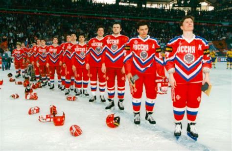 Russia Men's National Ice Hockey Team 1993 at World Championships in ...