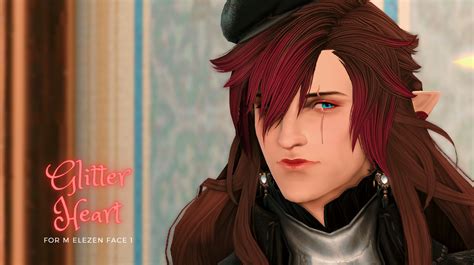 Glitter Heart Makeup for M Elezen Face 1 - The Glamour Dresser : Final Fantasy XIV Mods and More