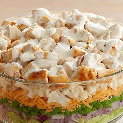 Hidden Valley Ranch Seven Layer Chicken Salad Recipe | Albertsons Market