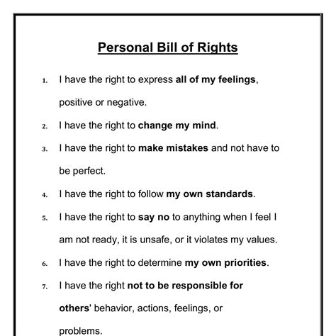 Free Printable Bill Of Rights Worksheets Web Based On The Information ...