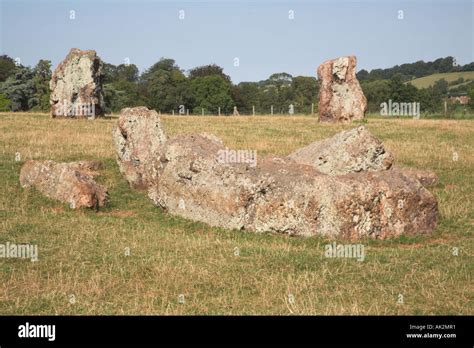 Stanton Drew stone circle Somerset England Stock Photo - Alamy