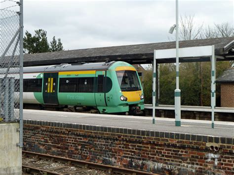 Train in Oxted station © Robin Webster :: Geograph Britain and Ireland