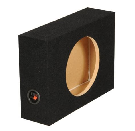 2 Q-Power Shallow Single 12 Sealed Truck Subwoofer Enclosure 5/8 MDF Sub Boxes, 2 Piece - Kroger