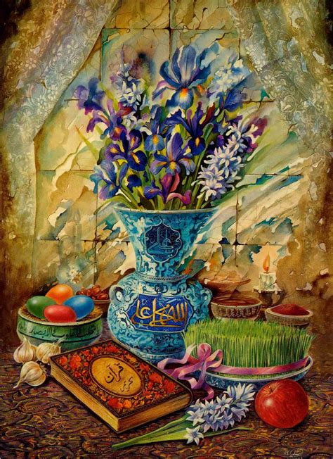 Haft Seen painting - Persian New Year | Persian culture, Persian motifs ...