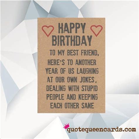 Happy Birthday BEST FRIEND Funny Birthday Card for Friend - Etsy UK ...