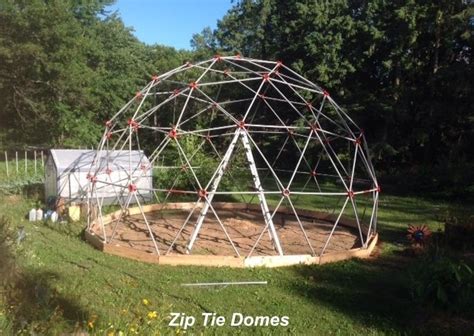 25' Geodesic Dome Greenhouse Kit for Sale - 25' 3v 5/8 Standard Geodesic Greenhouse Kit by Zip ...