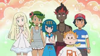 Lillie, Mallow, Lana, Kiawe, Sophocles & Ash Ketchum | Pokemon ...