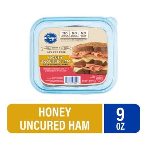 Kroger® Honey Ham Uncured Deli Thin Sliced, 9 oz - Dillons Food Stores