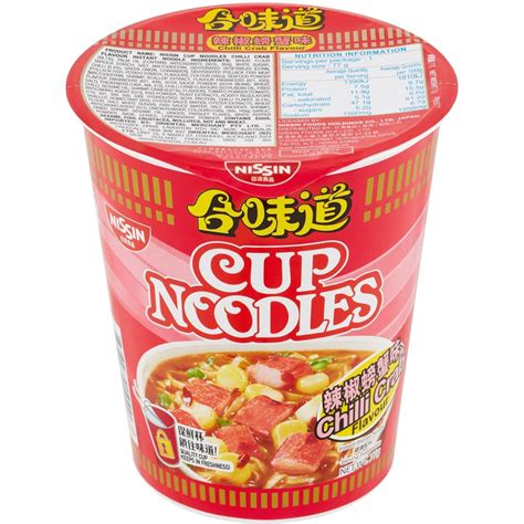 Nissin Noodles Cup Chilli Crab 77g | Woolworths