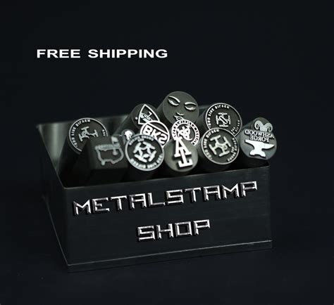 Hard Metal Stamps Custom Logo Metal Design Stamp Jewelry - Etsy Australia