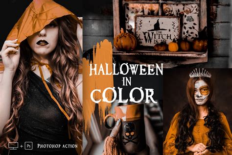 12 Photoshop Actions Halloween in Color Graphic by pretttygallery ...