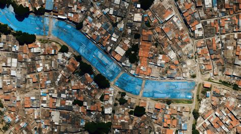 Satellite S Aerial Perspective Stunning Texture Of Rio Favelas ...