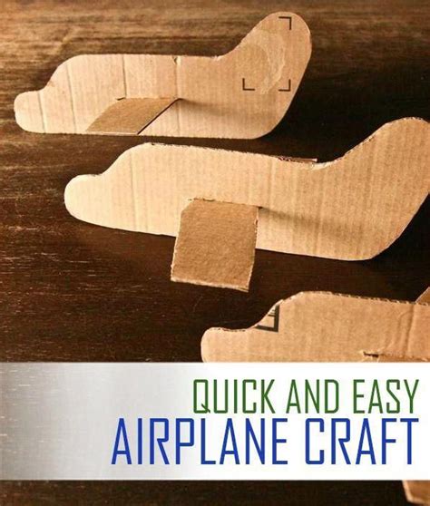 This quick and easy cardboard airplane craft is perfect when you need a fun project idea in a ...