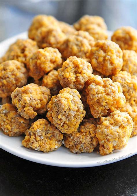 Sausage Balls Recipe | She Wears Many Hats