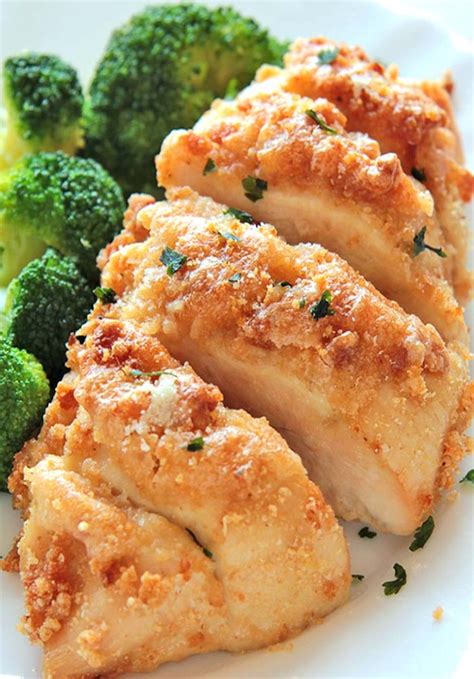 Baked Garlic Parmesan Chicken - Cakescottage