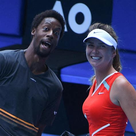 Gael Monfils And Elina Svitolina