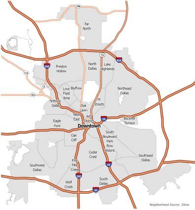 Dallas Neighborhood Map - GIS Geography