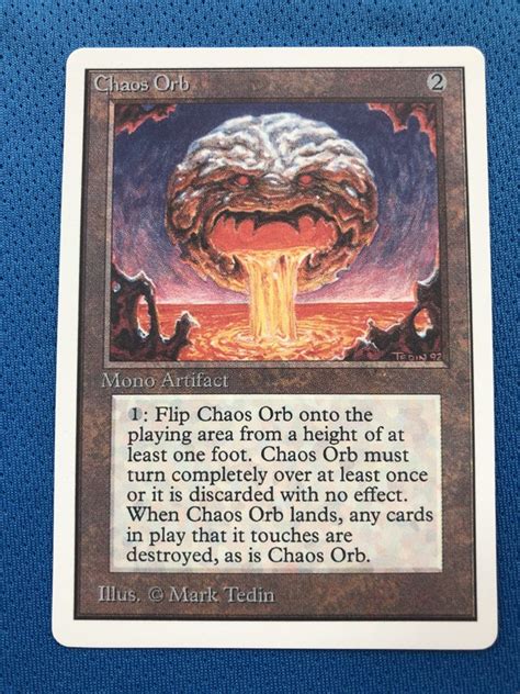 Chaos Orb Unlimited Edition 2ED mtg proxy magic the gathering proxies cards gp fnm playable holo ...