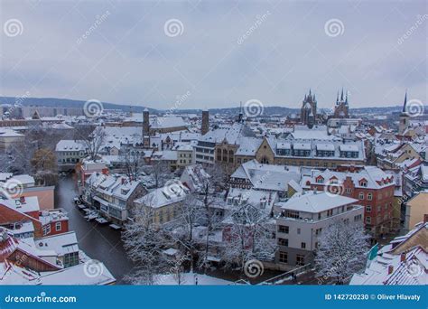 Enjoy the Old Town of Beautiful Erfurt Stock Photo - Image of center, building: 142720230