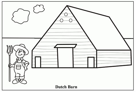 Barn Printable Coloring Pages - Coloring Home