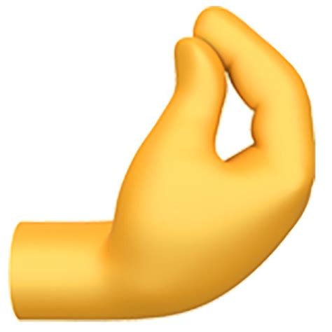 🤌 EMOJI Pinched Fingers PNG in 2022 | Emoji, New emojis, Hand emoji