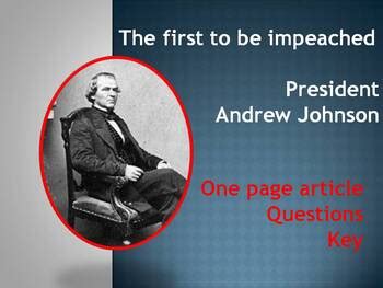 Impeachment of Andrew Johnson by Patti Foust | Teachers Pay Teachers