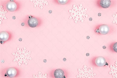 Pink Christmas Zoom Background