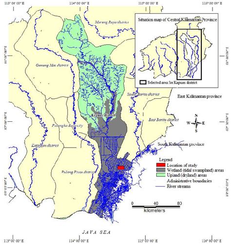 The map shows the location of the study in Kapuas Regency, Central... | Download Scientific Diagram