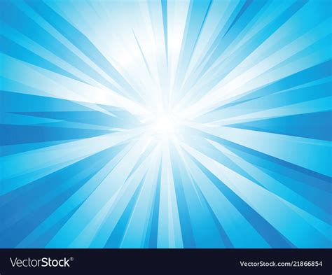 Blue rays sun Royalty Free Vector Image - VectorStock