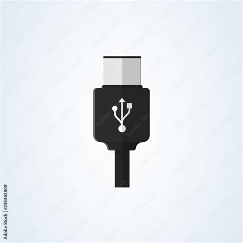 vector usb type-c and usb-c flat. universal cable adapter Stock Vector ...