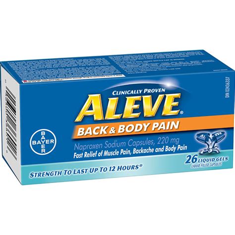 Aleve Back & Body Pain - 220mg - 26's | London Drugs