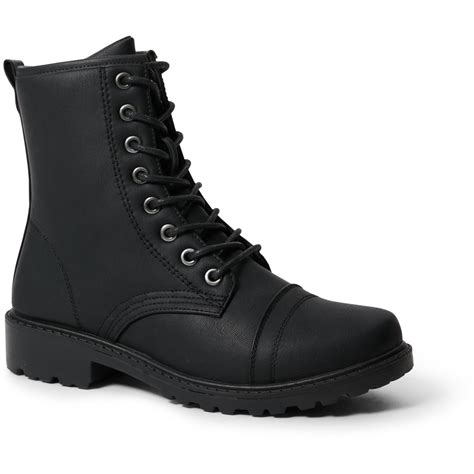 Brilliant Basics Women's Lace Up Combat Boots - Black | BIG W