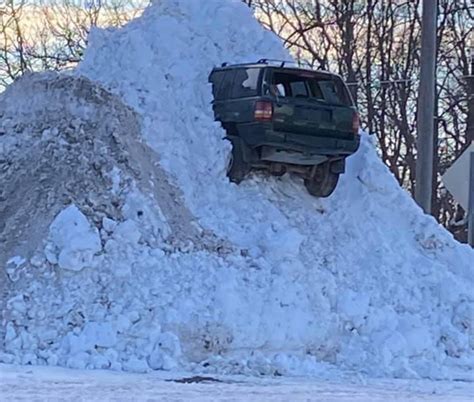 How Did This Jeep Get Stuck So High In A Pile Of Snow?, Featured ...