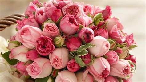 wedding, flowers, rose, wedding bouquet, roses, 1080P, romantic, pink ...